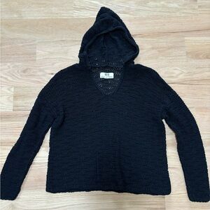 Nili lotan Black Hooded Sweater